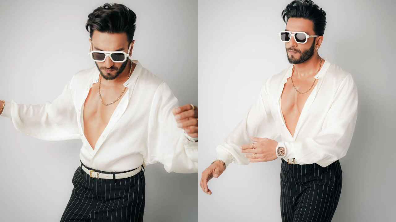 In Pics: Ranveer's black suit was made for a prince! - Rediff.com