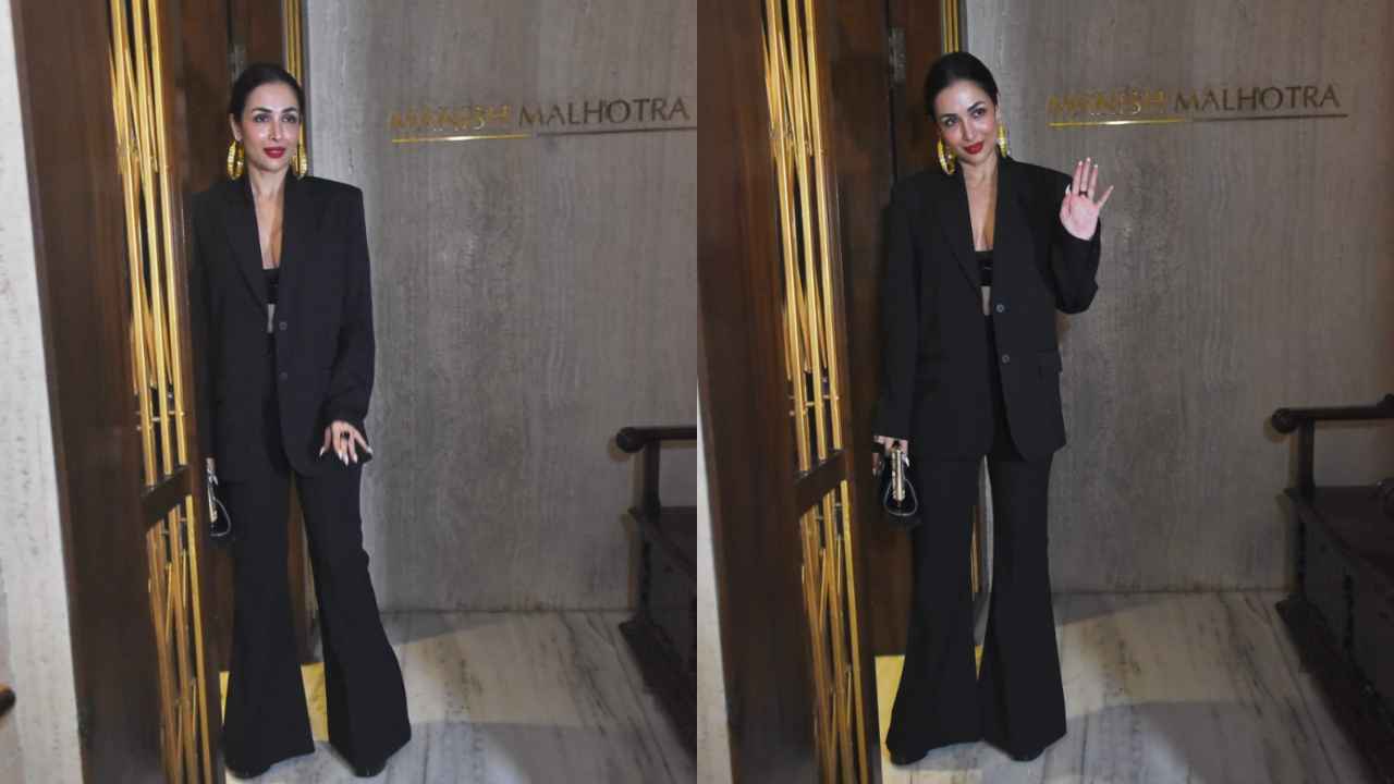 Trend Check: Malaika Arora's all-black look proves cocktail suits are the new  go-to for red carpet | PINKVILLA