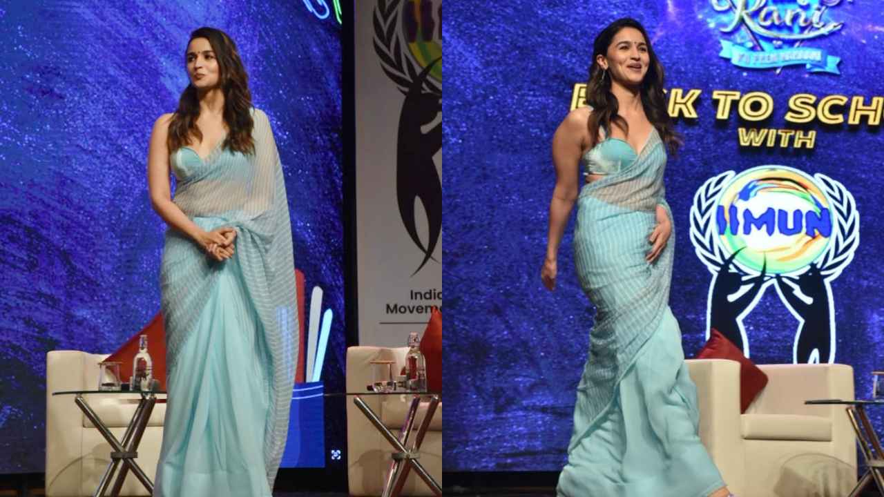 7 times Alia Bhatt channeled Rocky Aur Rani Kii Prem Kahaani's Rani in Manish Malhotra sarees with elan 