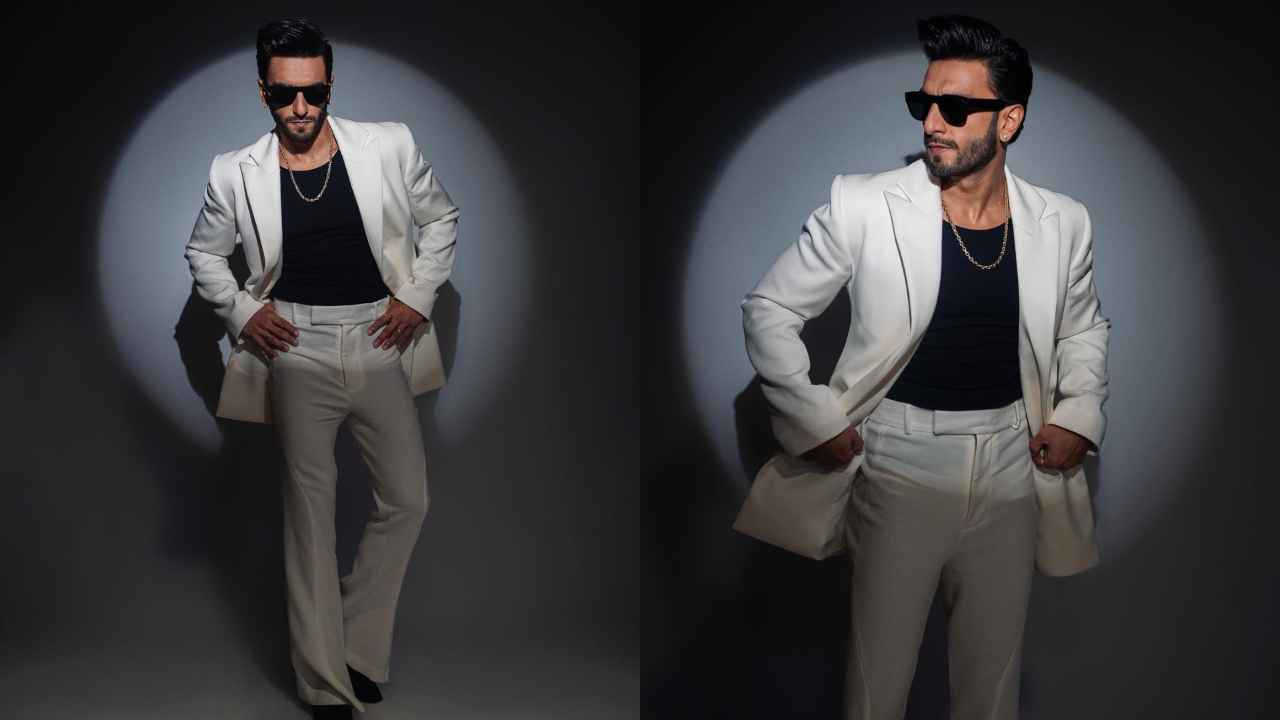 Ranveer Singh In A Classic White Suit For Tiffany And Co