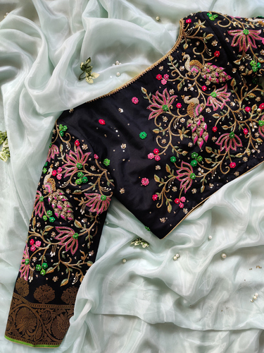 pattu saree blouse designs