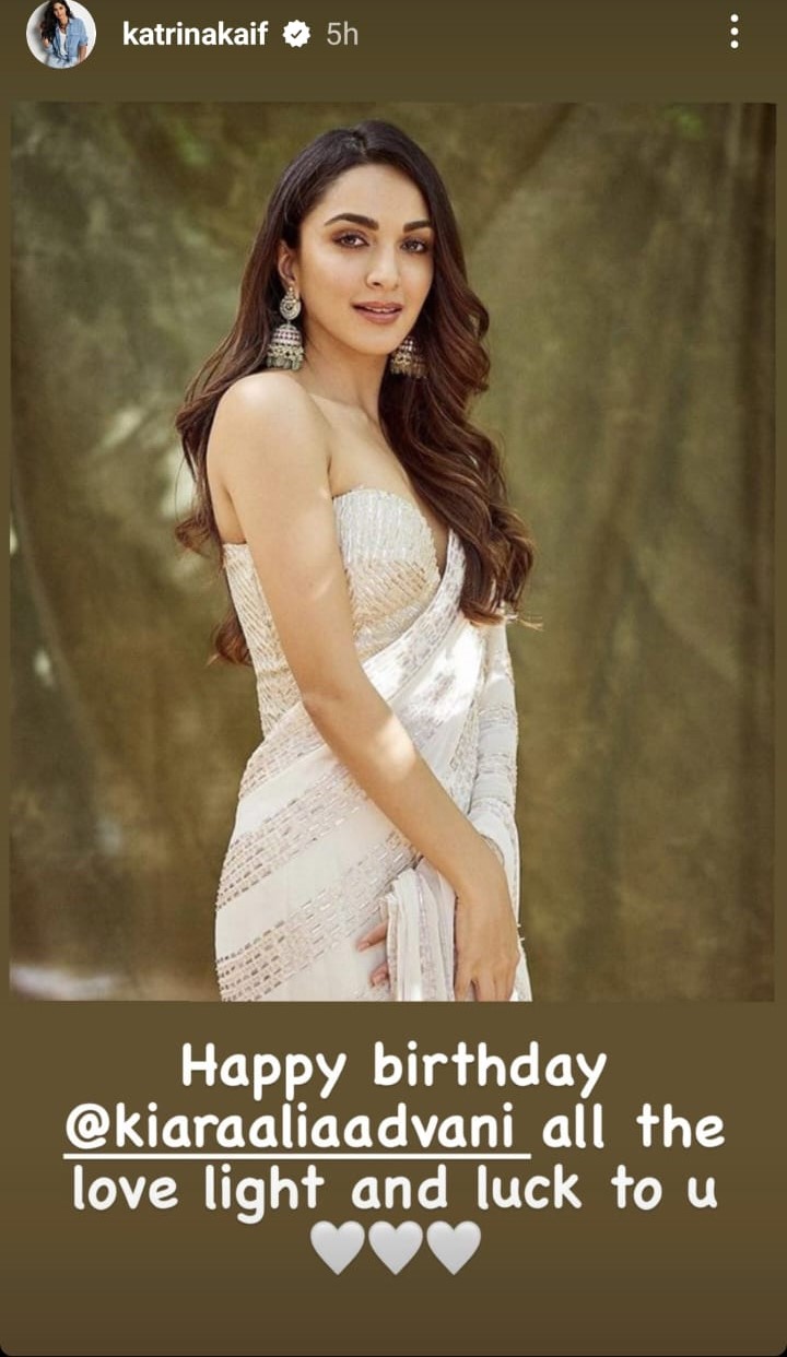 Katrina Kaif's Instagram story