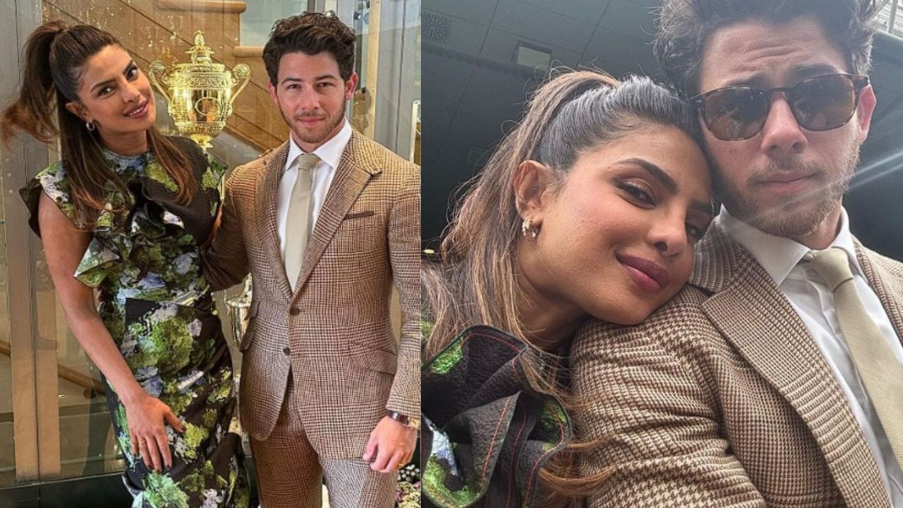 Priyanka Chopra and Nick Jonas enjoy glamorous day at Wimbledon women's final as they sit in Royal Box; PICS