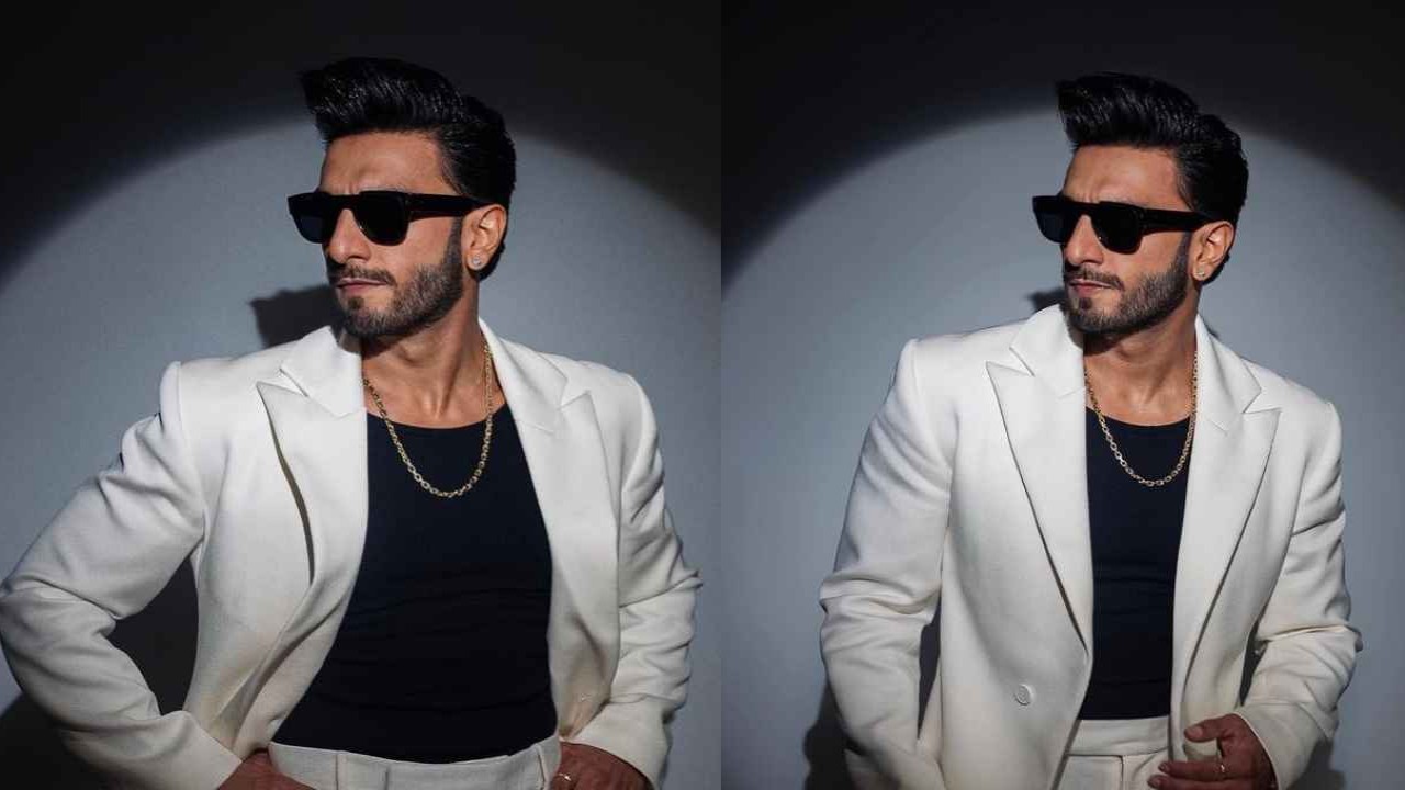 Ranveer Singh In A Classic White Suit For Tiffany And Co