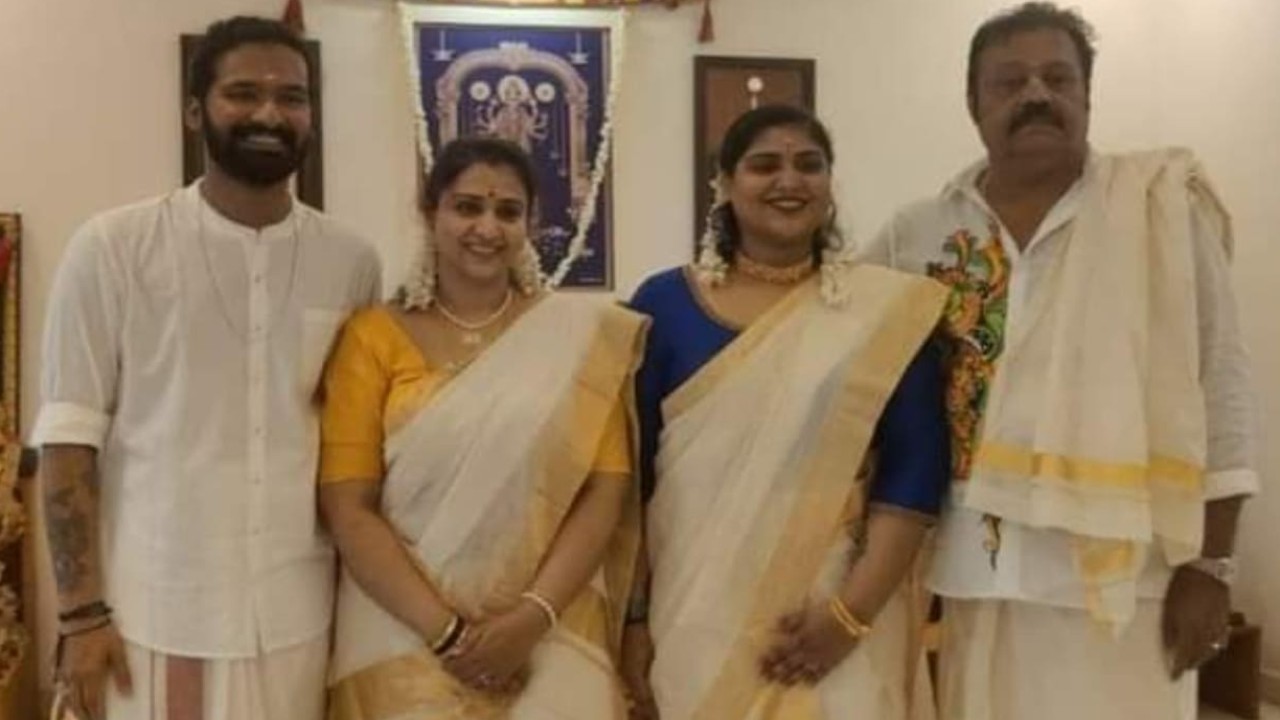 Suresh Gopi's daughter Bhagya gets engaged in an intimate ceremony; To tie the knot in January