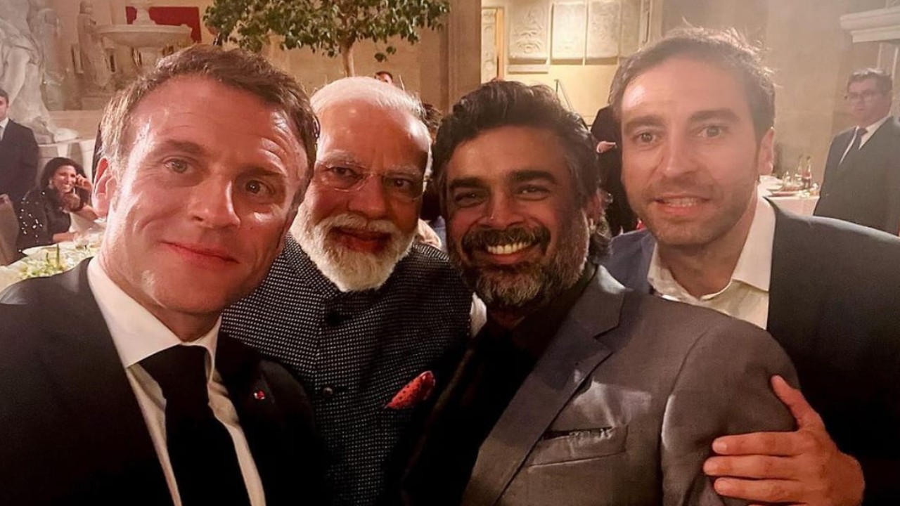 R Madhavan posed with PM Narendra Modi, French President; says 'moment will be forever etched in my mind...' 