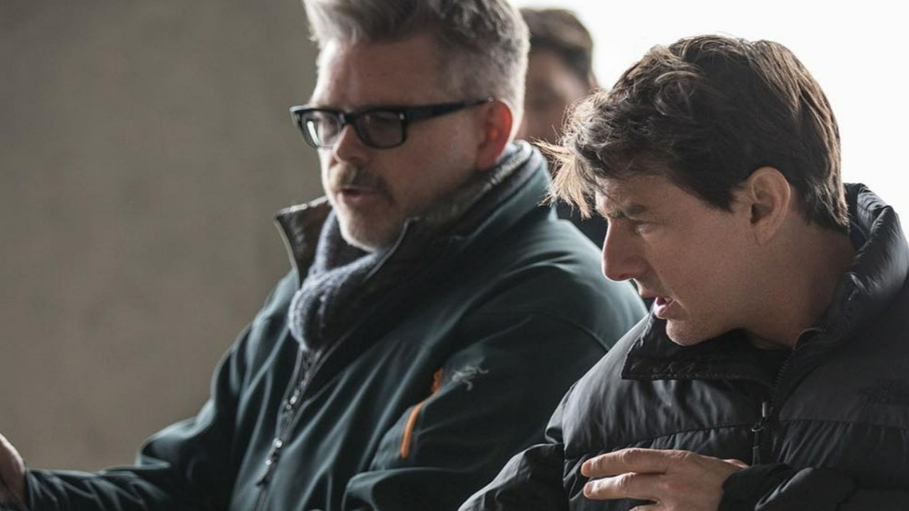Tom Cruise and Christopher McQuarrie on the sets of Mission Impossible 7 (Image credits: Instagram) Tom Cruise, Christopher McQuarrie, Mission Impossible 7