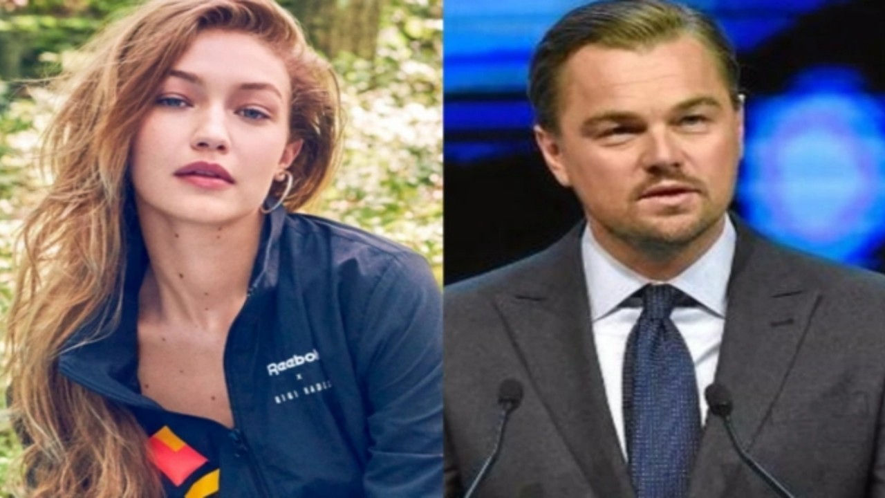 Leonardo DiCaprio and Gigi Hadid (Image credits: Twitter) Leonardo DiCaprio, Gigi Hadid