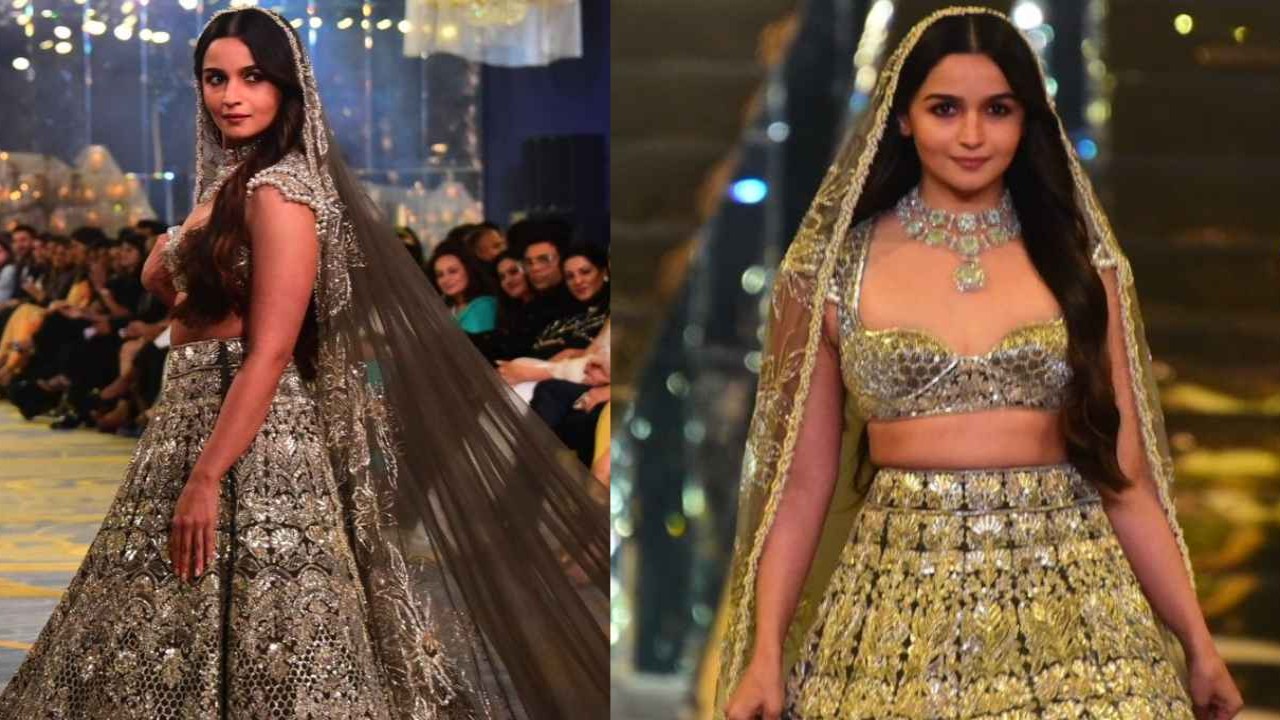 Alia Bhatt embraces timeless elegance as Manish Malhotra's showstopper; A  tale of vintage glamour | PINKVILLA