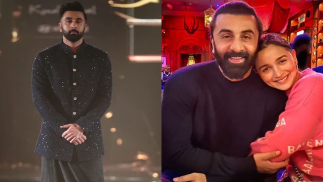 Punjabi Munda Ranbir Kapoor exudes royalty as he walks the runway in black  lungi-inspired skirt draped pant; wifey Alia Bhatt can't stop drooling -  IBTimes India