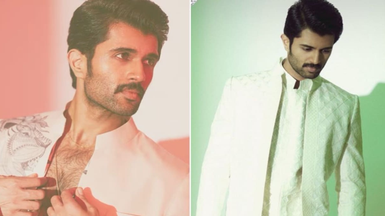 Vijay Deverakonda serves 2 looks in Manish Malhotra outfits and is a perfect blend of edge and elegance