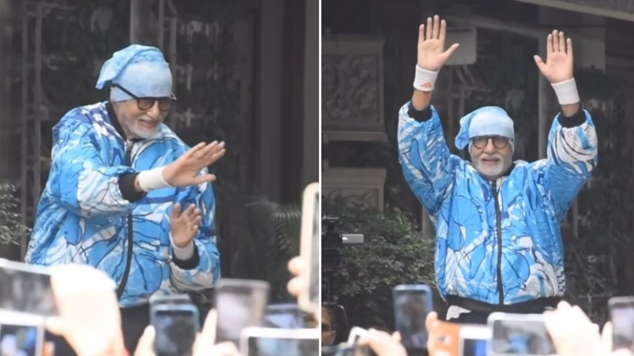 WATCH: Amitabh Bachchan waves at fans outside his house Jalsa, netizens call him ‘Real DON’