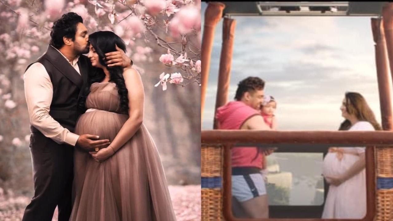 Kannada actor Dhruva Sarja and wife Prerna announce pregnancy, to welcome second child soon; VIDEO (PC: Dhruva Sarja Instagram) Dhruva Sarja and wife Prerna announce pregnancy
