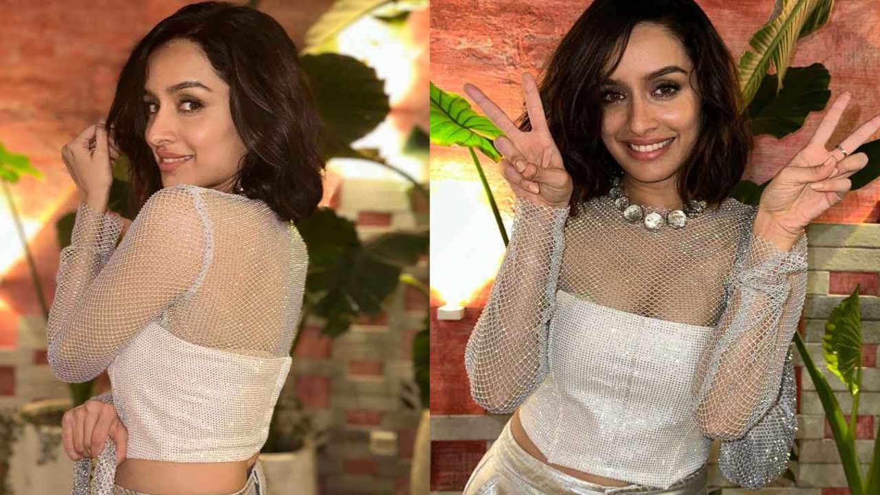 Shraddha Kapoor revives two hottest trends - sheer corset, silver metallic pants - with her party-ready outfit Shraddha-kapoor-sheer-corset-metallic-silver-style-fashion