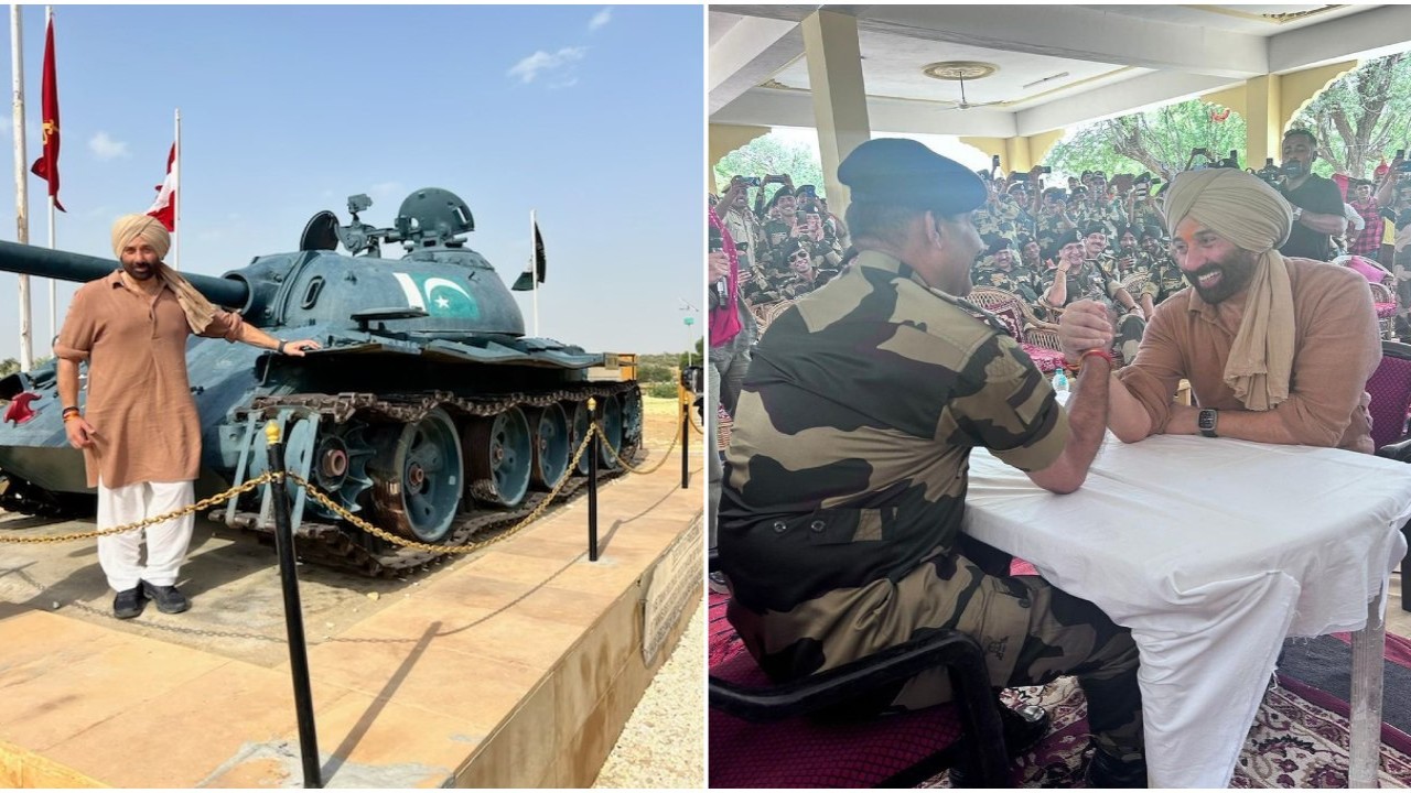 Sunny Deol visits Longewala to promote Gadar 2 (Pic Courtesy: Instagram) WATCH: Sunny Deol kickstarts Gadar 2 promotion; dances his heart out with BSF Jawans at Longewala in Rajasthan
