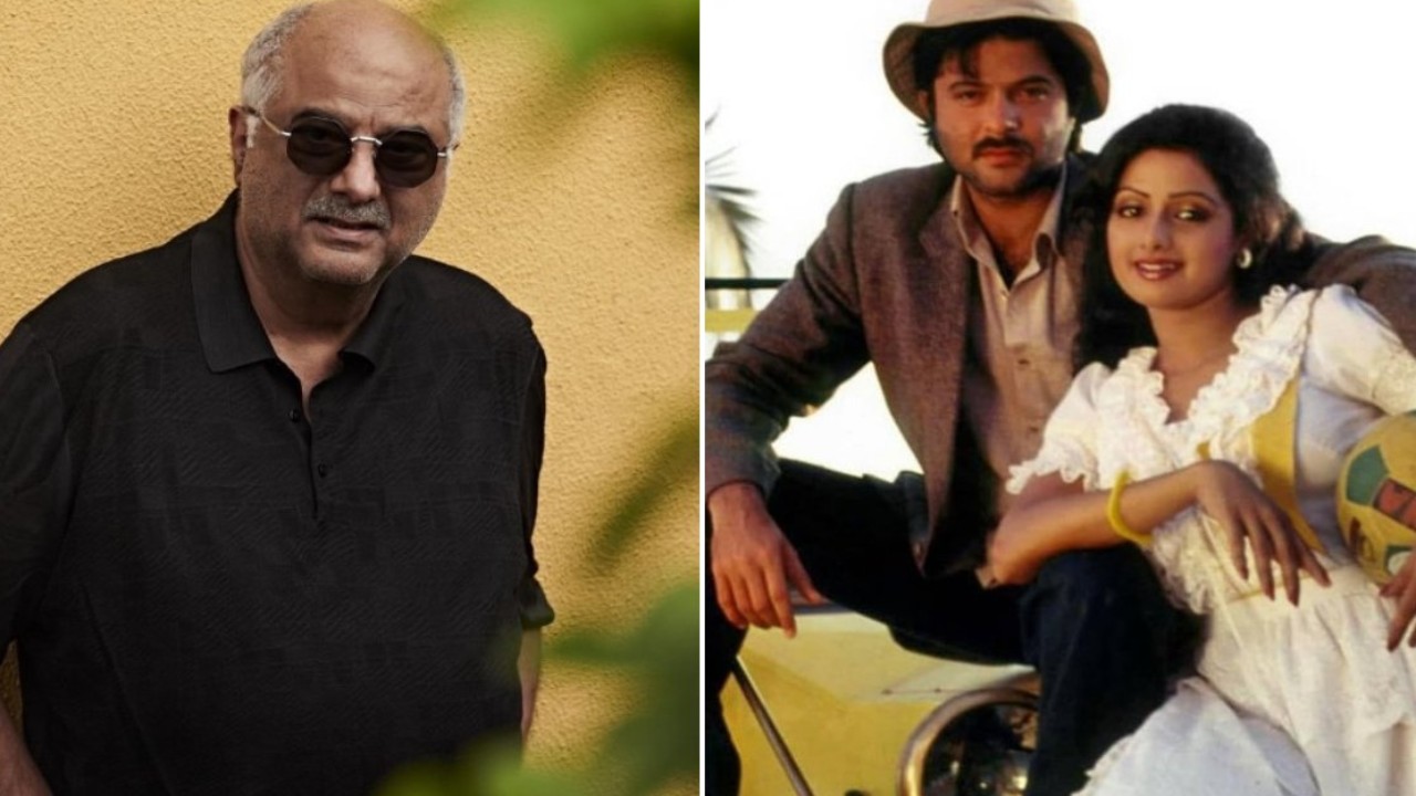 Pic courtesy: Boney Kapoor (Instagram), Mr. India IMDb Boney Kapoor and Mr. India still