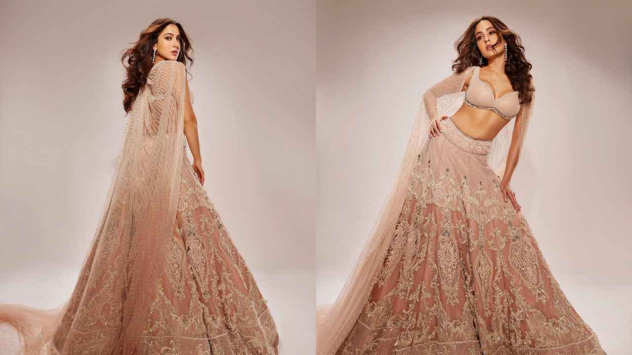 The good, bad and the ugly style story of Sara Ali Khan's Shantanu and Nikhil pastel bralette and lehenga set