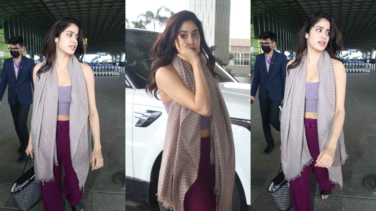 Janhvi Kapoor pairs her athleisure look with St. Louis Goyard tote