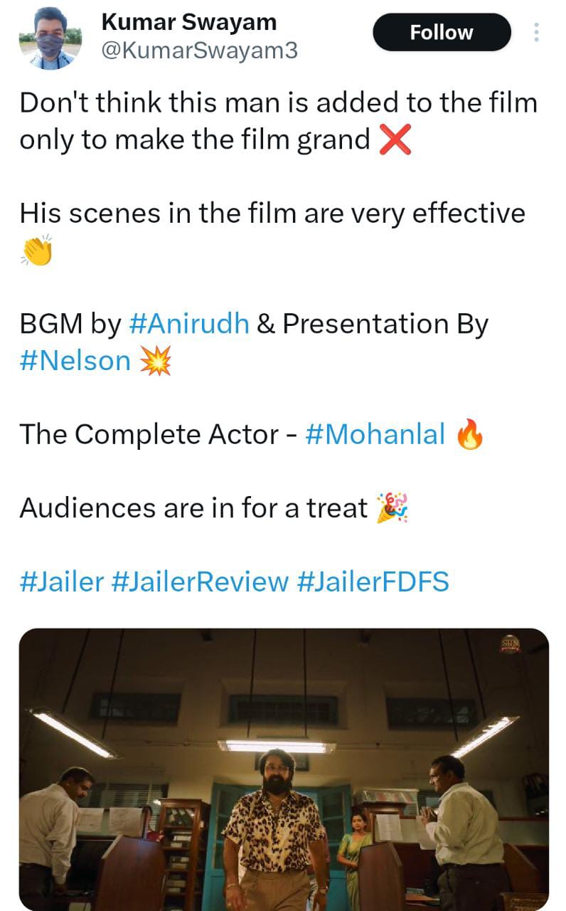 Jailer Twitter Review: Netizen says 'it's Rajinikanth show', Nelson Dilipkumar makes massive comeback  