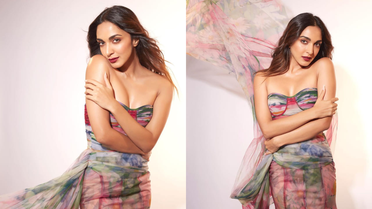 Kiara Advani in strapless dress