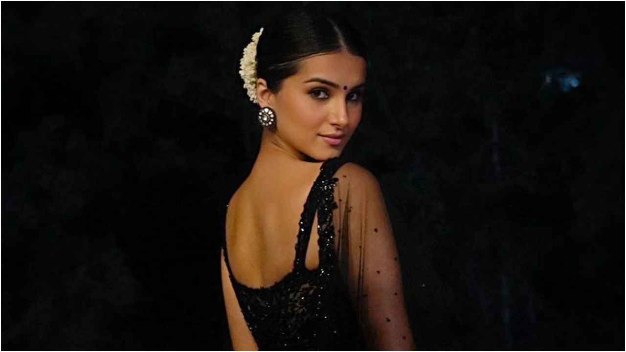 Tara Sutaria shines bright like a diamond in Rs. 72k sheer black saree from  Prémya by Manishii | PINKVILLA