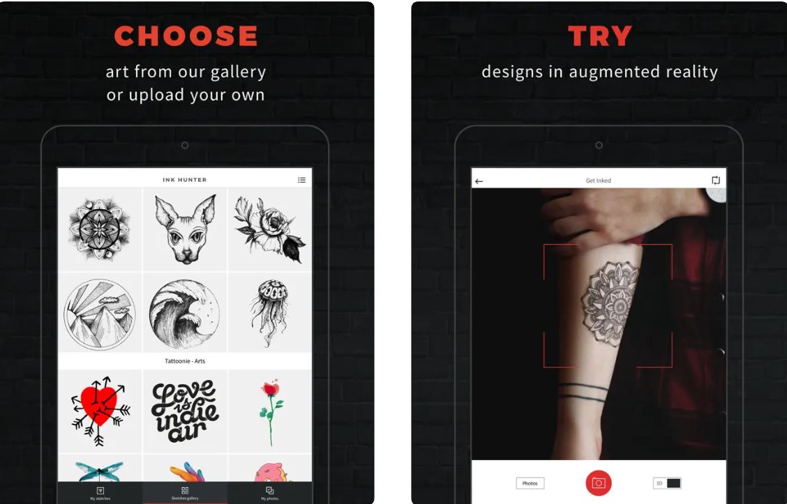 Augmented Reality Tattoos with InkHunter