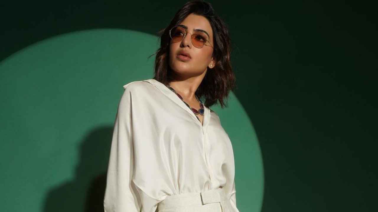 Samantha Ruth Prabhu aces the all-white aesthetic in crisp shirt, matching  pants by Payal Khandwala | PINKVILLA