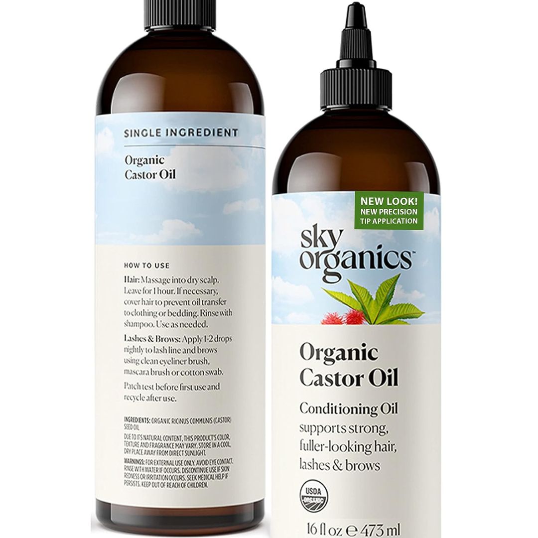 Sky Organics, Organic Castor Oil, 8 fl oz (236 ml)