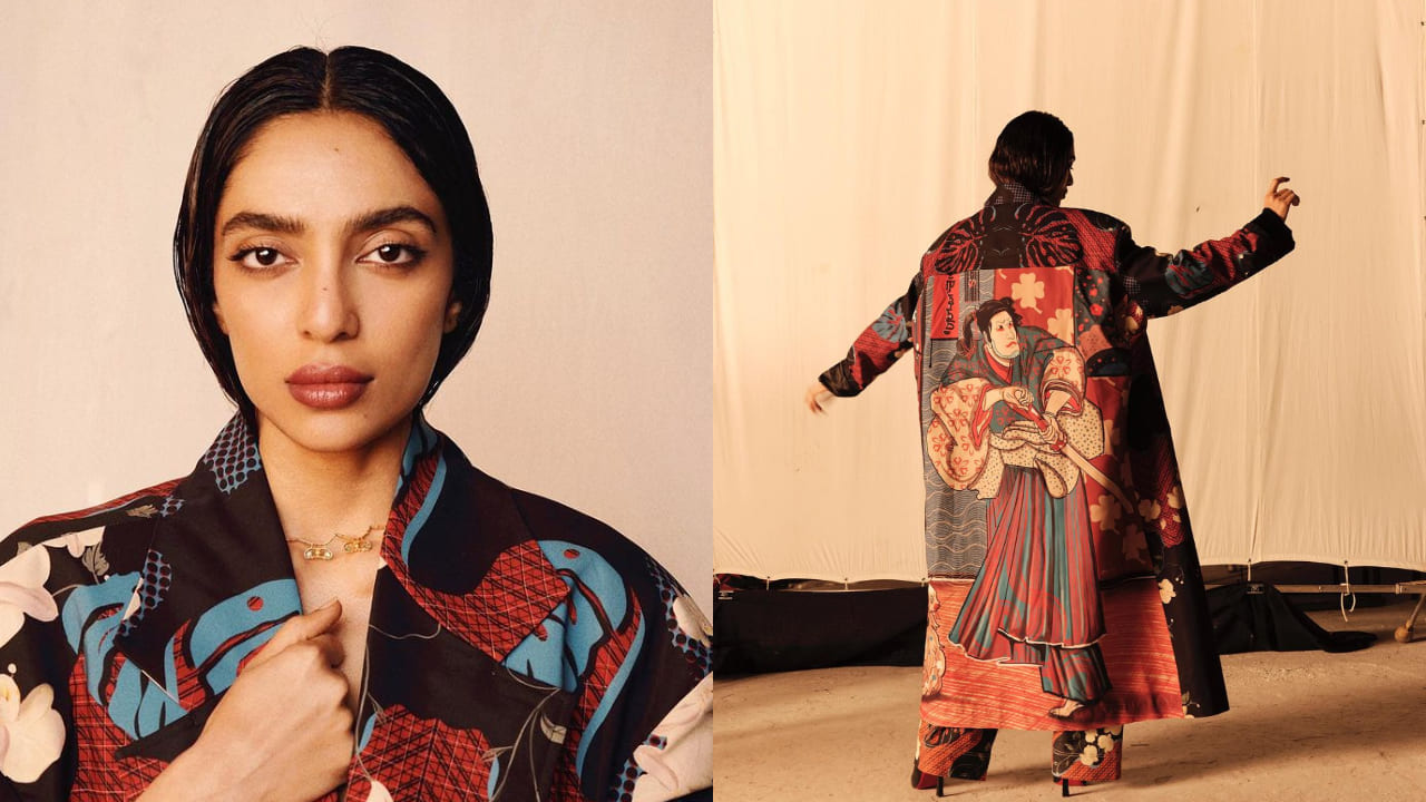 Decoding Sobhita Dhulipala's floral print trench coat look worn with a sensually  cut denim bralette | PINKVILLA