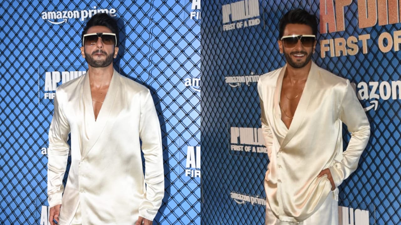 Ranveer Singh in white outfit