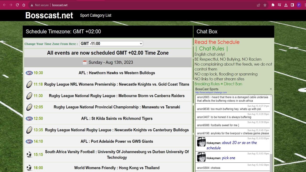 bosscast net free sports streams