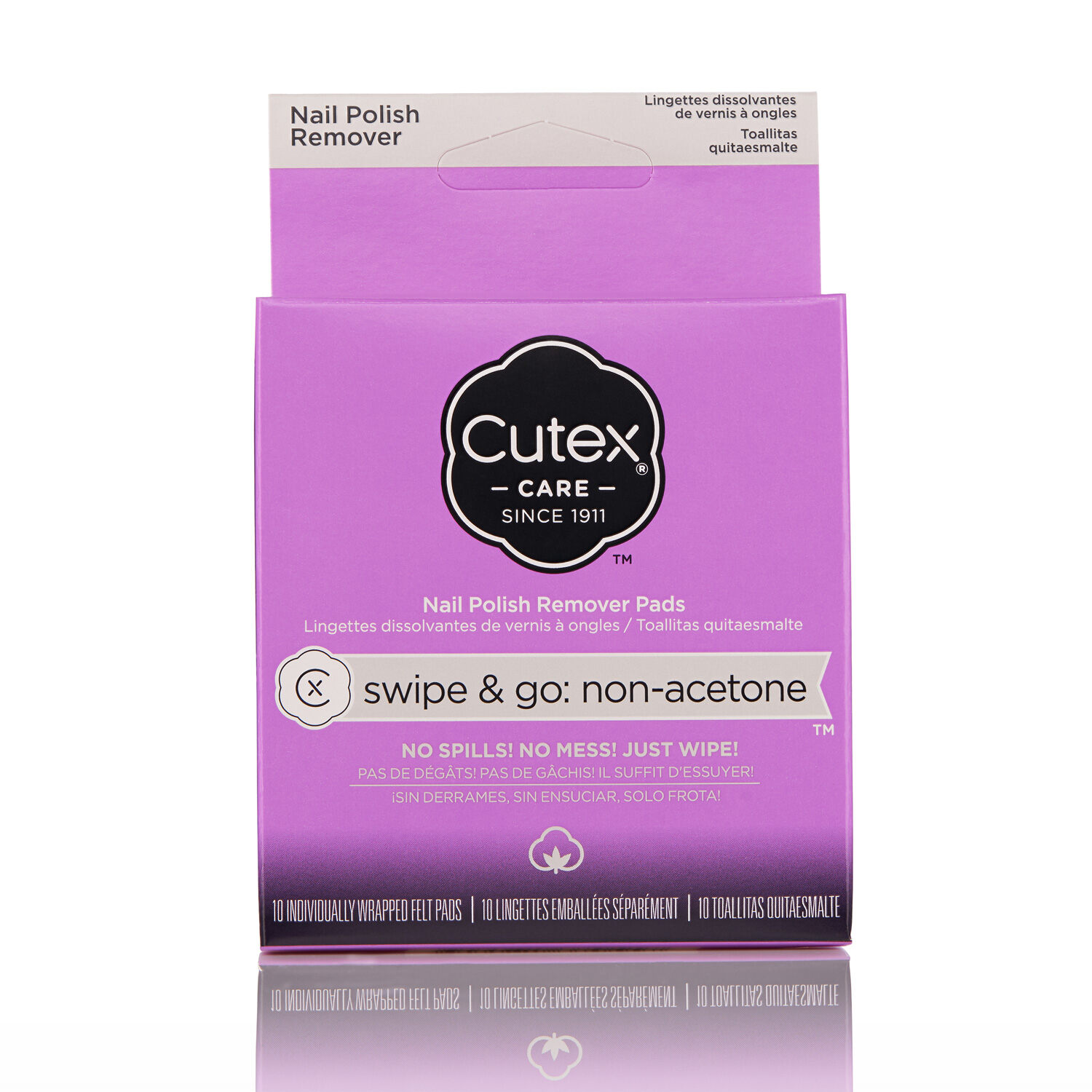 Cutex Care Swipe & Go Non-Acetone Nail Polish Remover Pads