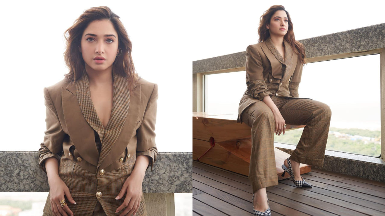 Tamannaah Bhatia effortlessly raises the power of a blazer; sets boss babe vibes | PINKVILLA