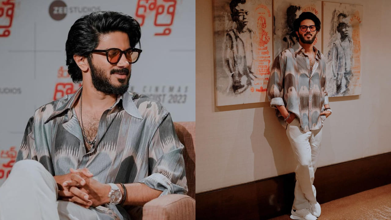 Dulquer Salmaan in white shirt pant