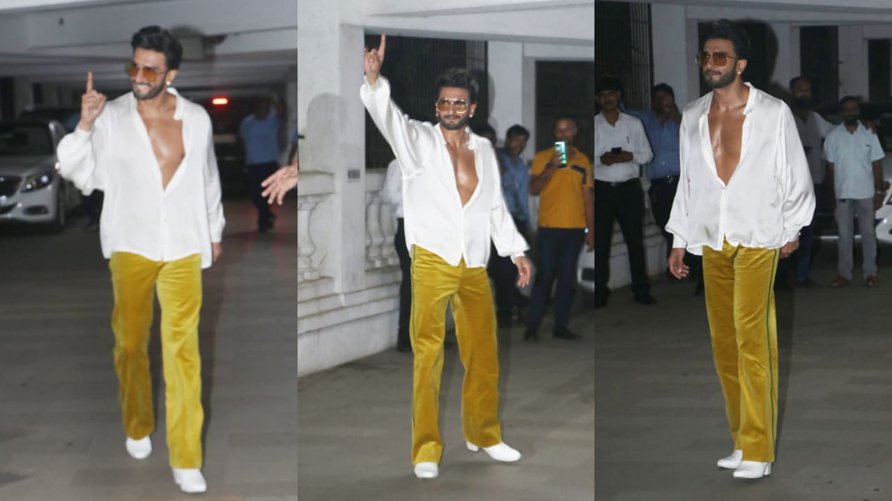 Ranveer Singh unleashes his inner style icon in mustard yellow pants,  owning the look with confidence | PINKVILLA