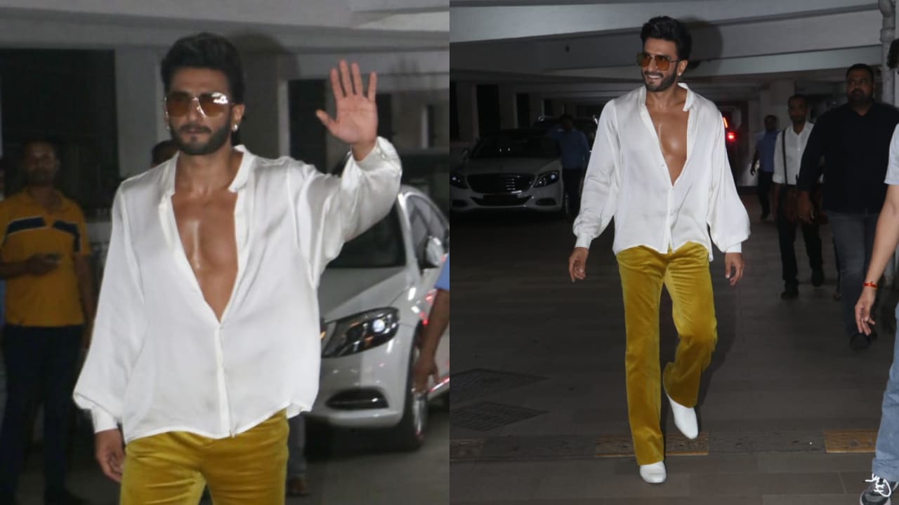 Ranveer Singh unleashes his inner style icon in mustard yellow pants,  owning the look with confidence | PINKVILLA