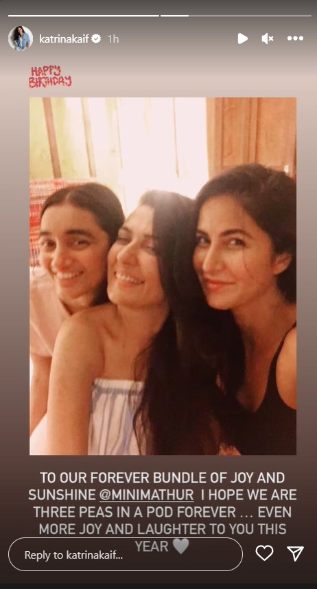 Katrina Kaif's instagram story