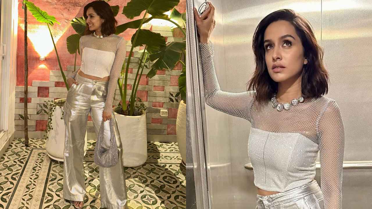 Shraddha Kapoor revives two hottest trends - sheer corset, silver metallic  pants - with her party-ready outfit | PINKVILLA