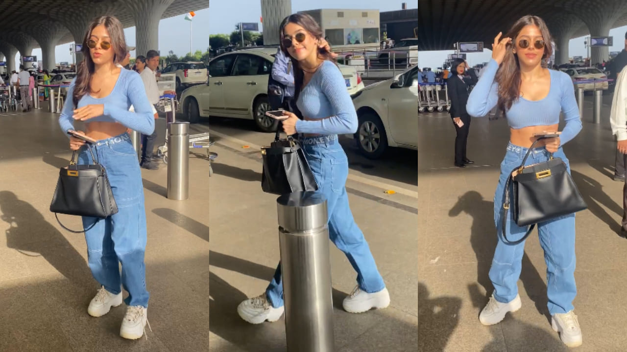 Alaya F flaunts her love for luxury with expensive Fendi bag teamed with trendy  all-blue outfit at airport | PINKVILLA