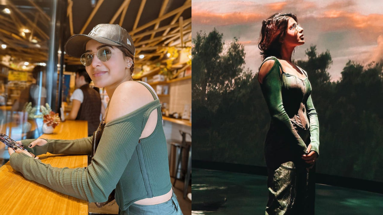 Samantha Ruth Prabhu dons green corset with matching pants and expensive  Louis Vuitton bag; PICS inside | PINKVILLA