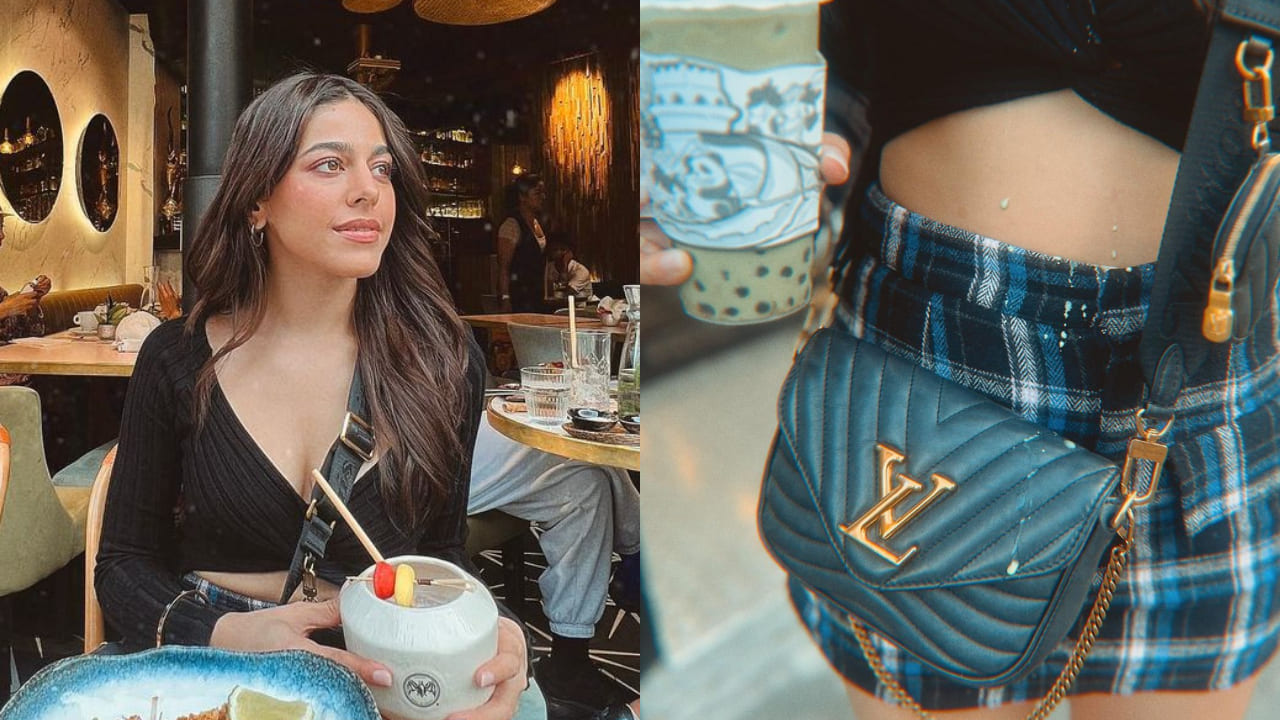 Alaya F embraces allure of ribbed top, plaid skirt and Louis Vuitton bag;  unveil unbeatable vacay inspiration | PINKVILLA