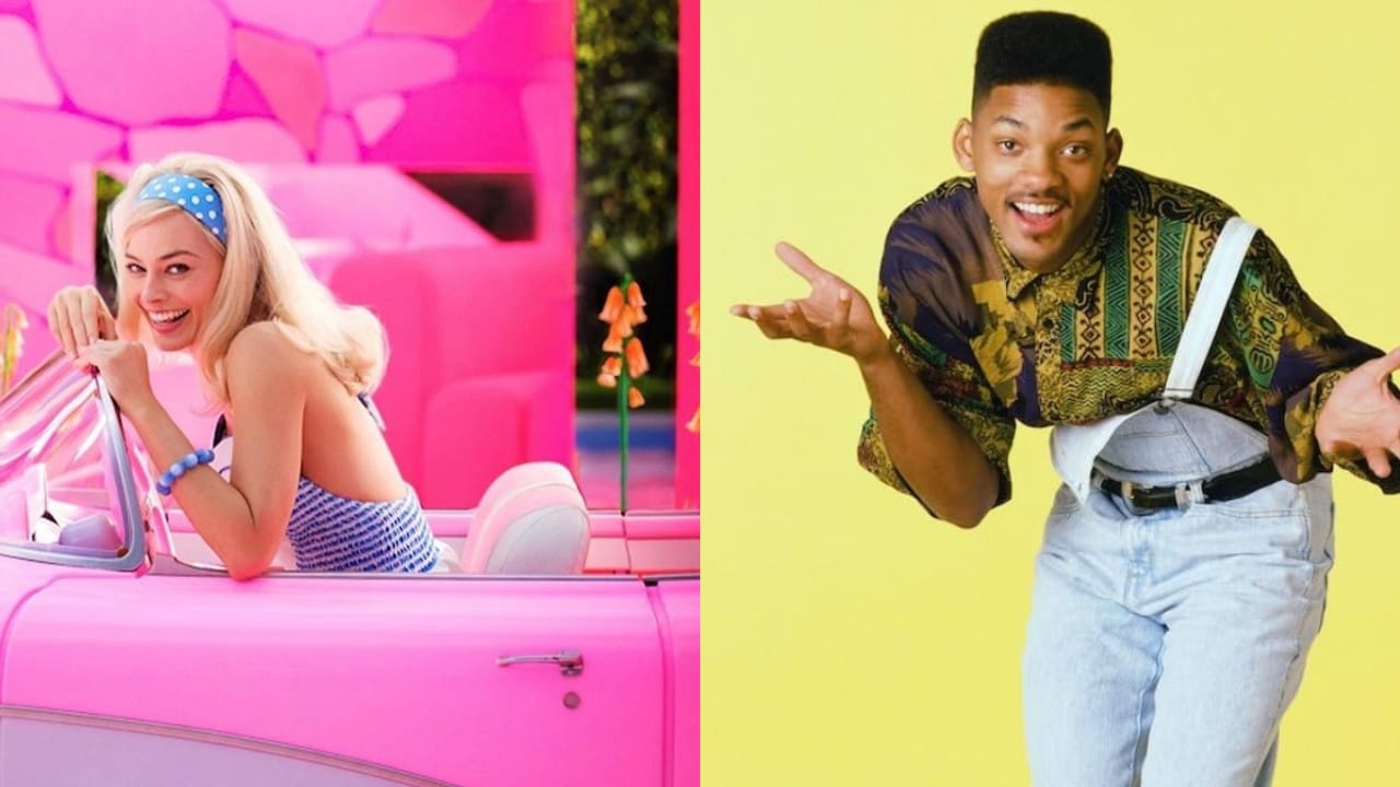 Margot Robbie and Will Smith