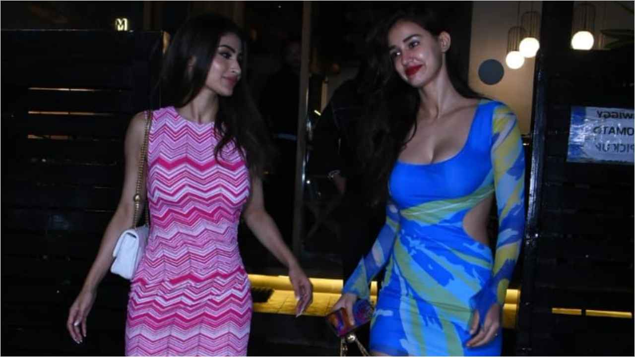 Disha Patani's affordable mini-dress with cut-out design and asymmetrical  sleeves is the ultimate party choice | PINKVILLA