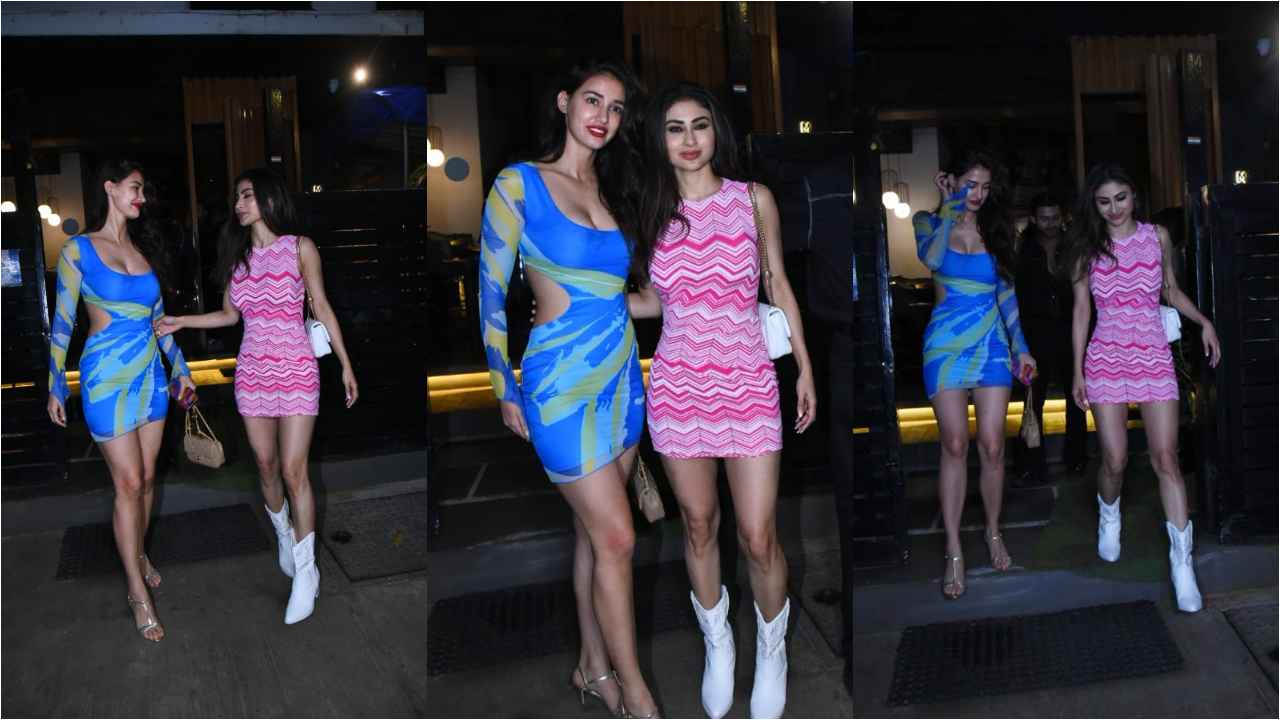 Disha Patani's affordable mini-dress with cut-out design and asymmetrical  sleeves is the ultimate party choice | PINKVILLA
