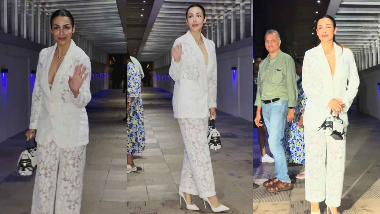 How to style: Malaika Arora wears lace pantsuit and expensive Jimmy Choo heels on date night with Arjun Kapoor | PINKVILLA