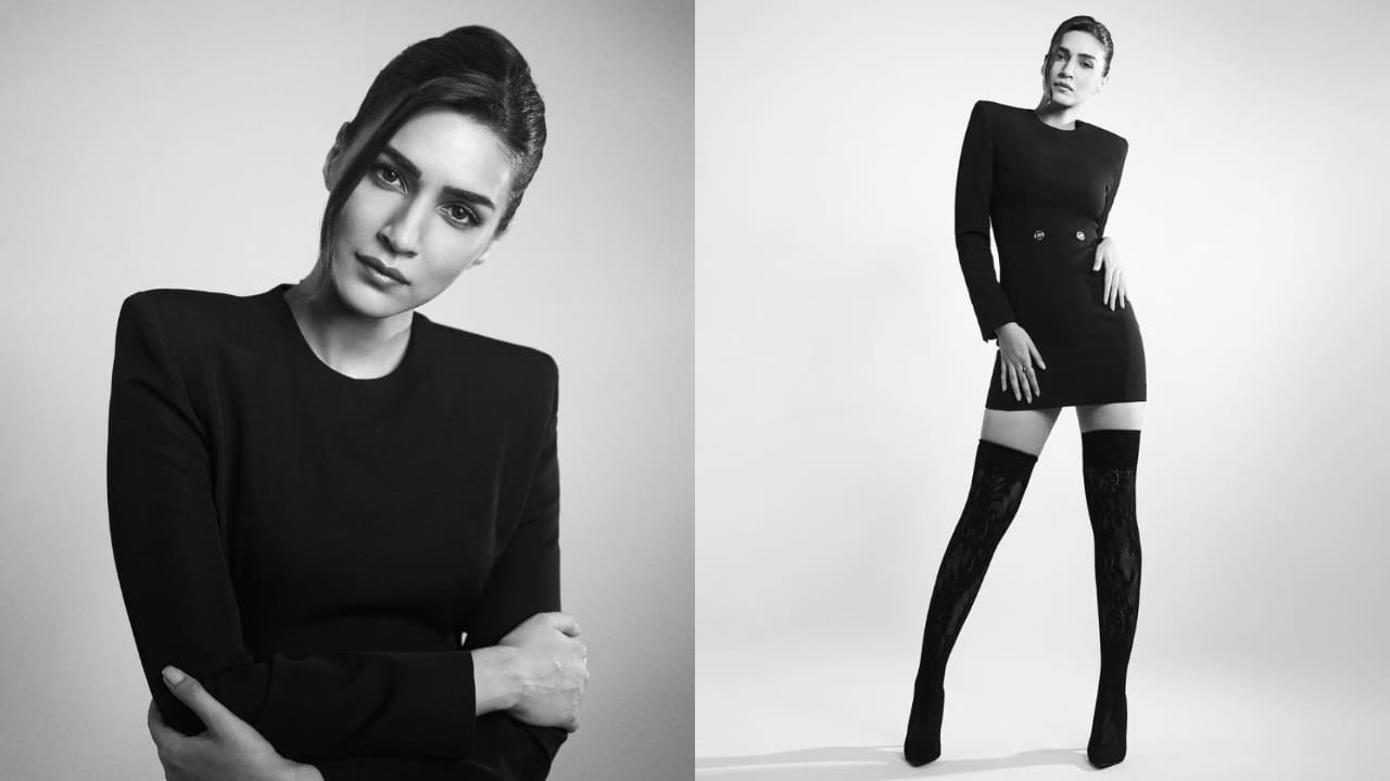 Kriti Sanon little black dress