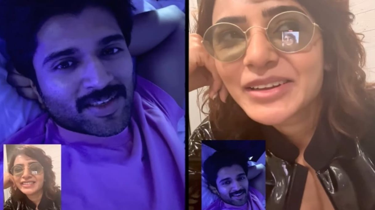 Vijay Deverakonda video calls Samantha late in the night; shares Sara Ali Khan style 'knock-knock' jokes (PC: Samantha Instagram) Vijay Deverakonda video calls Samantha late in the night