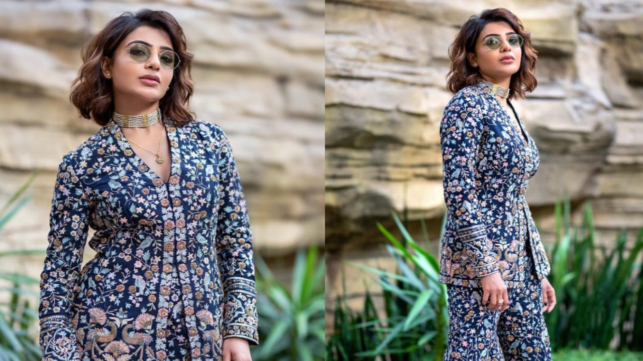 Samantha Ruth Prabhu wears Anita Dongre gharara set and is perfect for Raksha Bandhan celebrations (PC: Samantha Ruth Prabhu Instagram) Samantha in Anita Dongret outfit