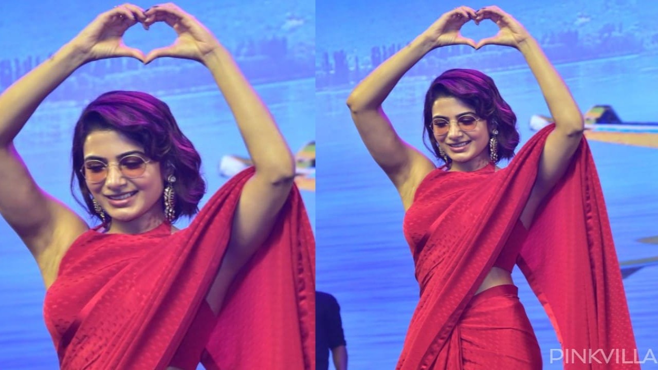Love red? Samantha Ruth Prabhu's Sabyasachi saree is perfect pick to make fashion statement at wedding soirée