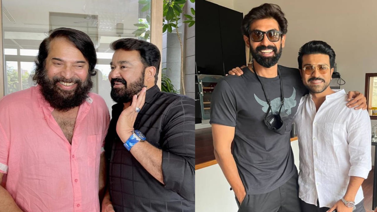 Mohanlal and Ram Charan Instagram